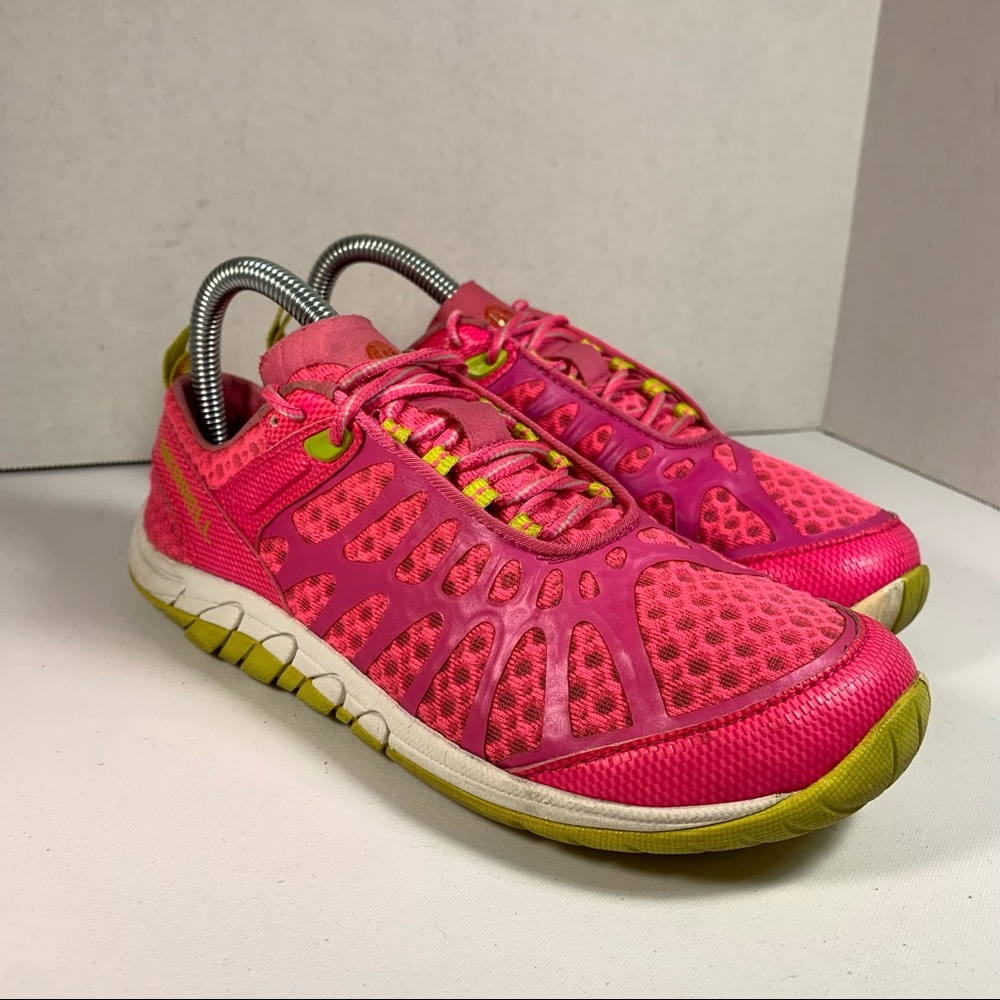 Merrell Pink Barefoot Trail Hiking Shoes Size 7